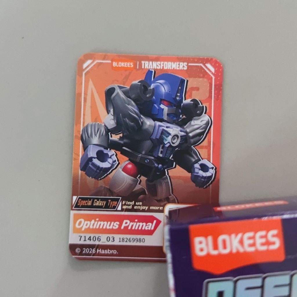 Blokees Transformers Galaxy Defender Wave 6 - Optimus Primal Secret