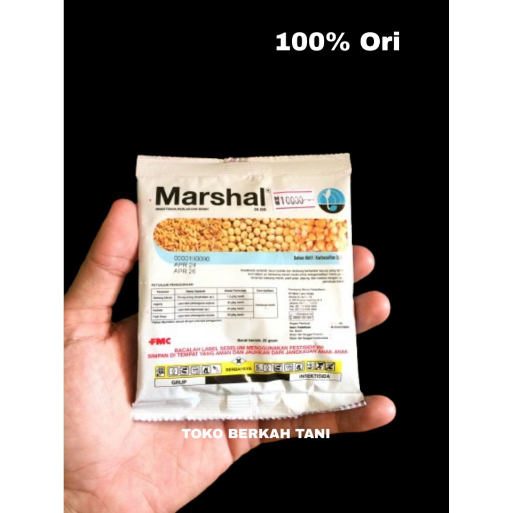 Insektisida Marshal 25DS 25gr - Sistemik, Kontak dan Lambung, Bubuk Merah Muda
