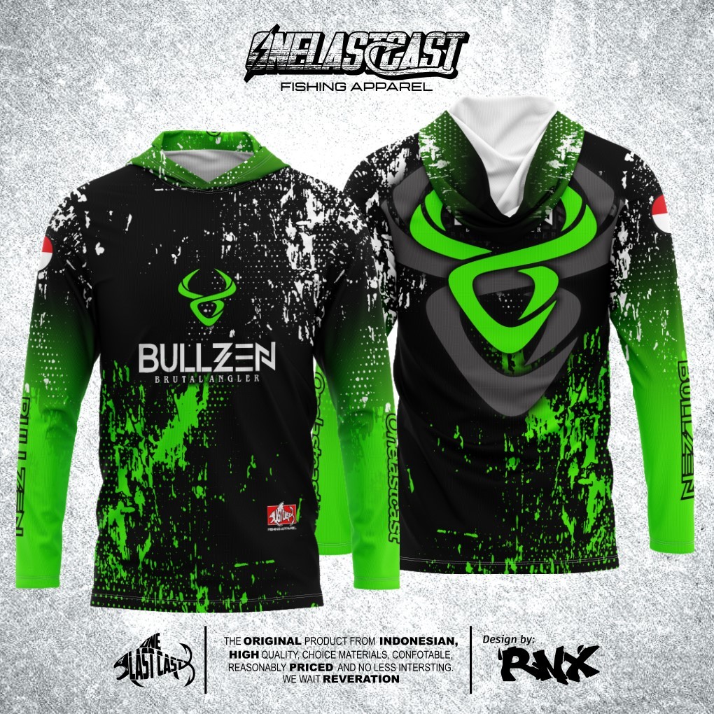 ONELASTCAST JERSEY MANCING BULZEN BRUTAL FISHING MODEL KUPLUK FULLPRINT FREE CUSTOM NAMA