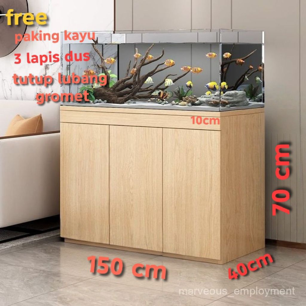 MEJA AQUARIUM CABINET AQUARIUM UKURAN 150 X 40 X 70 cm