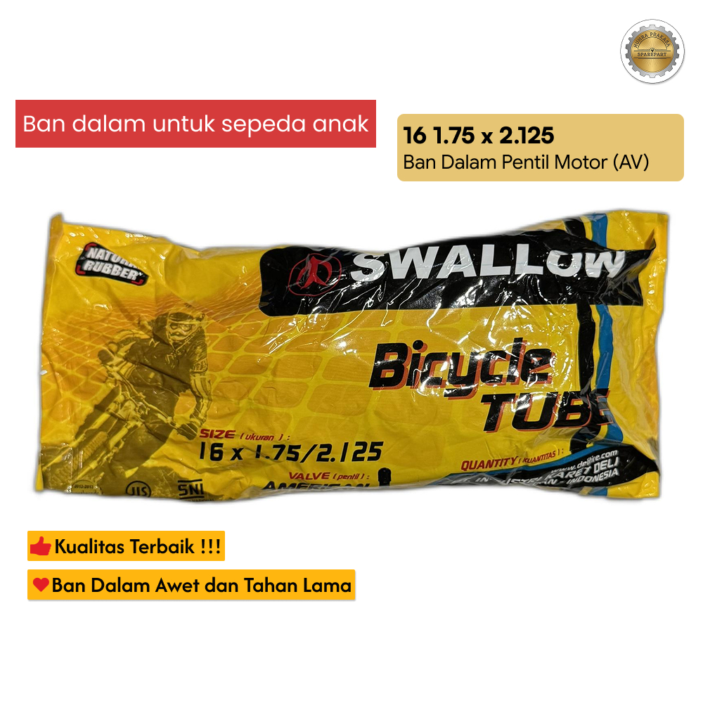 Ban Dalam Sepeda 16 x 1.75 / 1.95 / 2.125 Swallow Mini Anak BMX