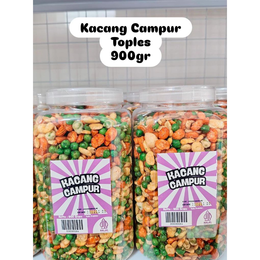 Kacang Campur Toples 900 gr