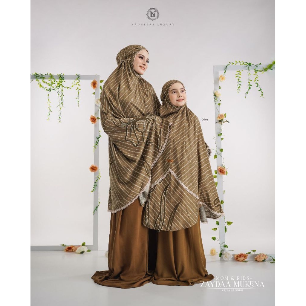ZAYDAA MUKENA MOM & KIDS MUKENA COUPLE MUKENA RAYON MUKENA NADHEERA