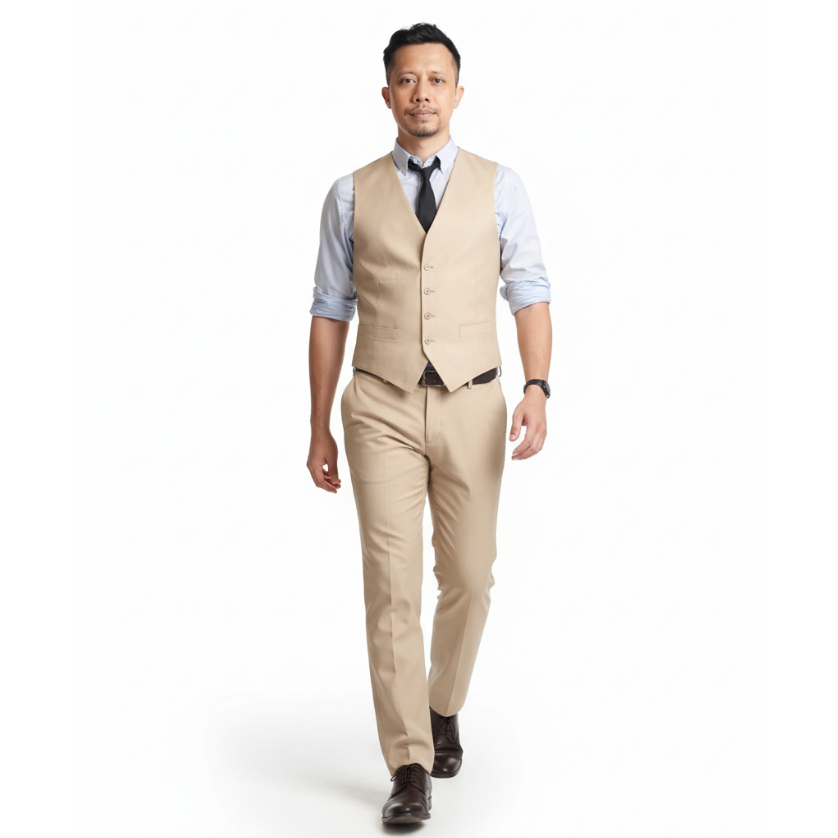 Rompi Vest Pria Wanita Yearbox Slimfit Bahan Tebal Polos Rompi VEST Formal Casual Pernikahan Perhote