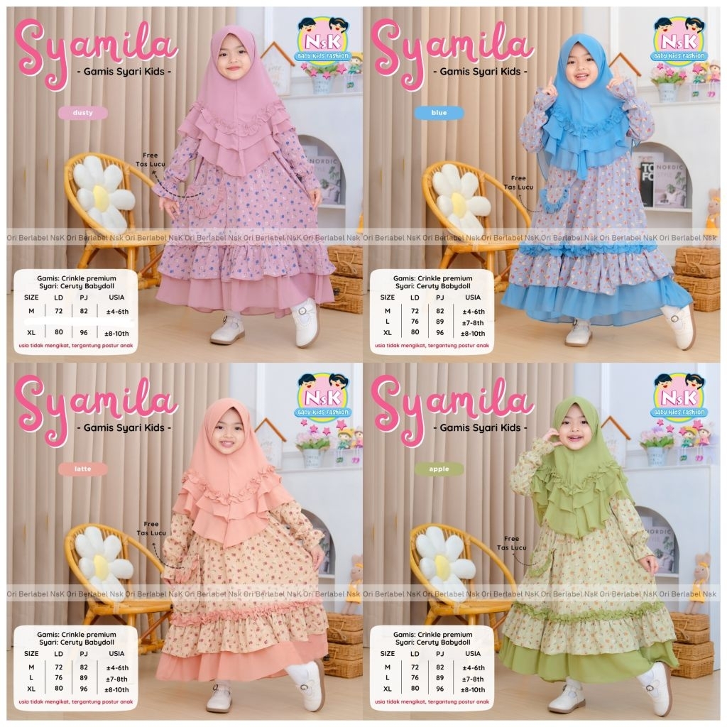 SYAMILA/ SHEINA GAMIS KIDS BY AMELIA