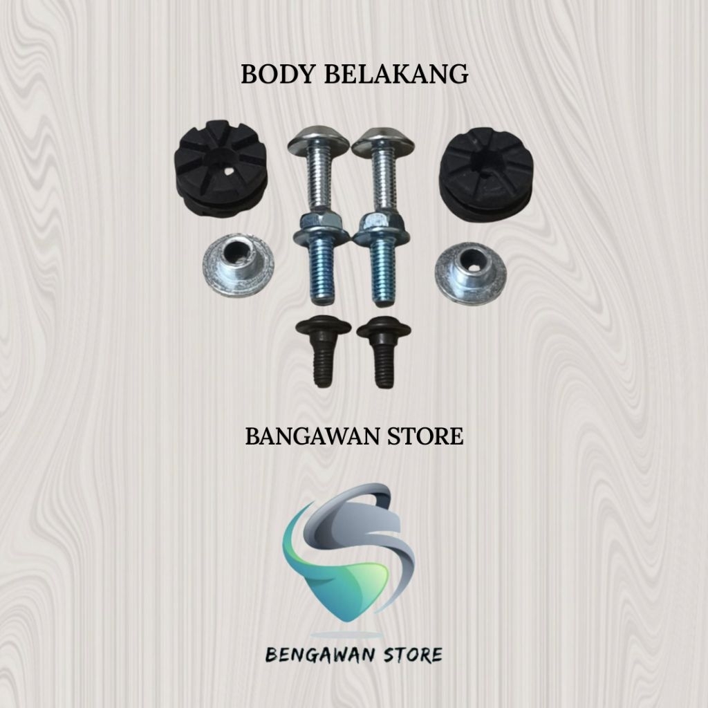 Baut Fullset Cover Bodi Body Belakang Honda Sonic 125 RS Lama / Old Karbu Karburator CBU