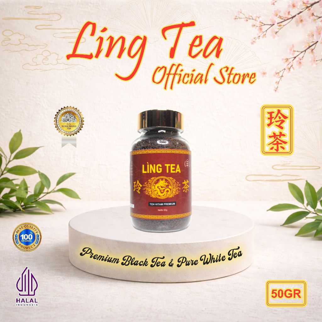 Teh Hitam Ling Tea 50gr - Teh Hitam Premium & Teh Putih - Original Produk - Long Tea