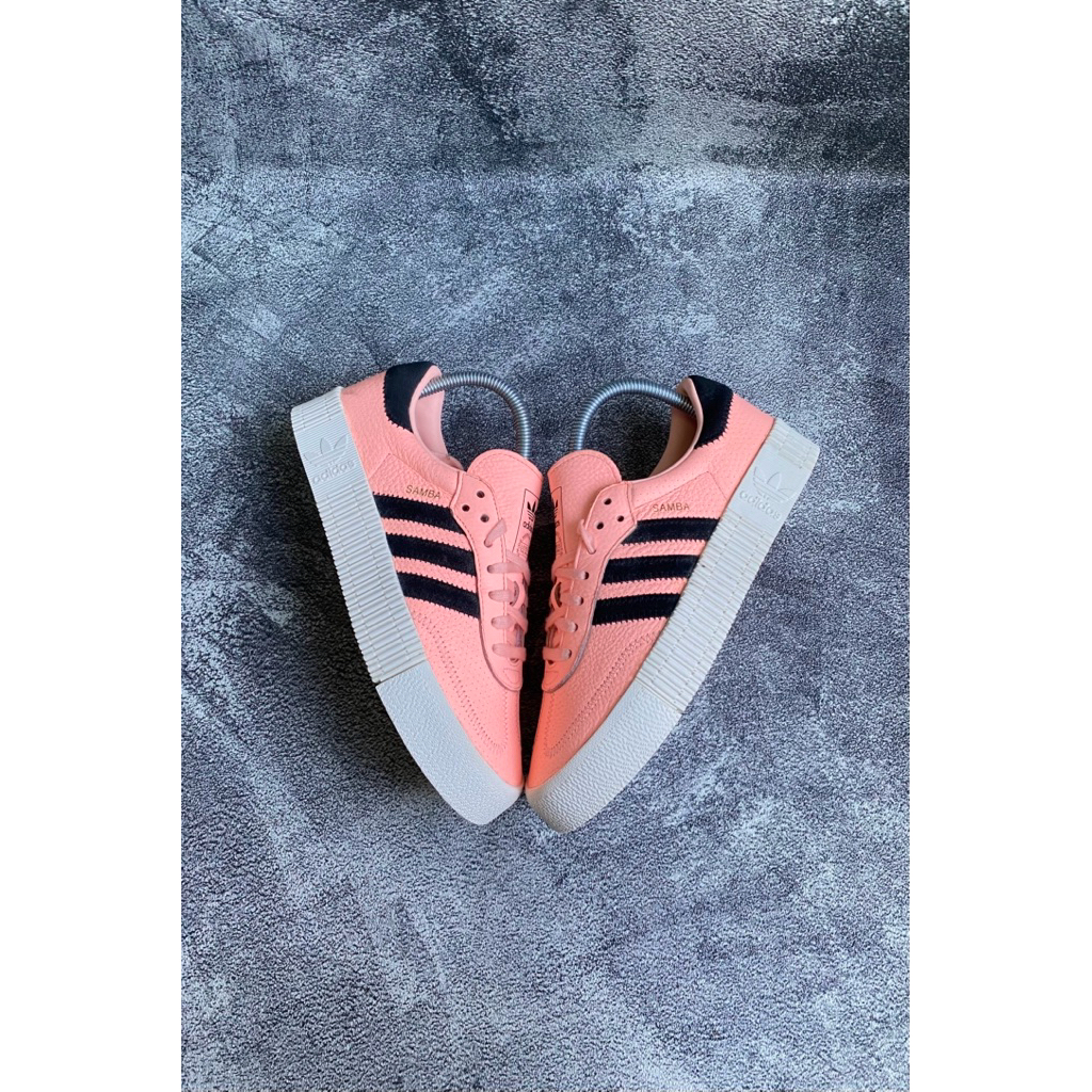 Adidas Sambarose Clear Orange Sneakers Preloved Size 38