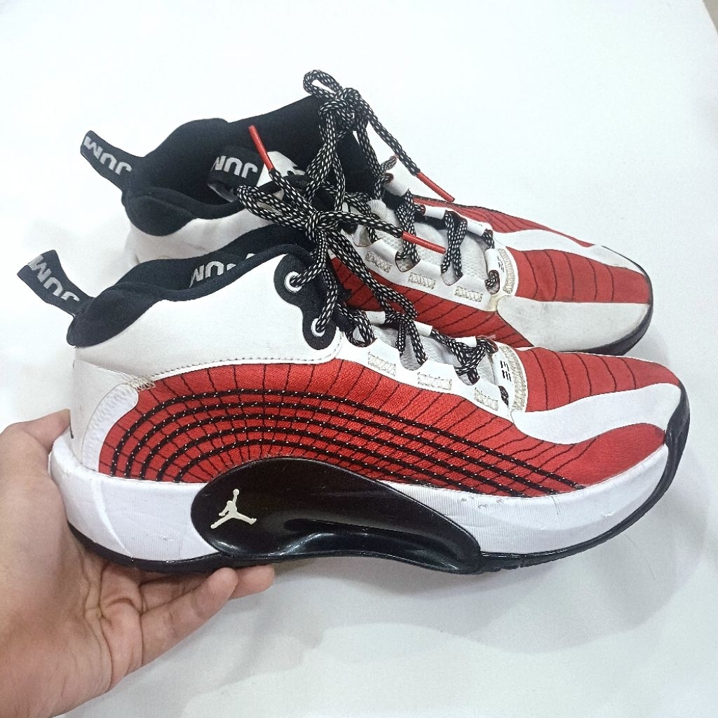 Air Jordan Jumpman 2021 PF Basketball Shoes University Red | Sepatu Sneakers Sports Basket Merah Hit