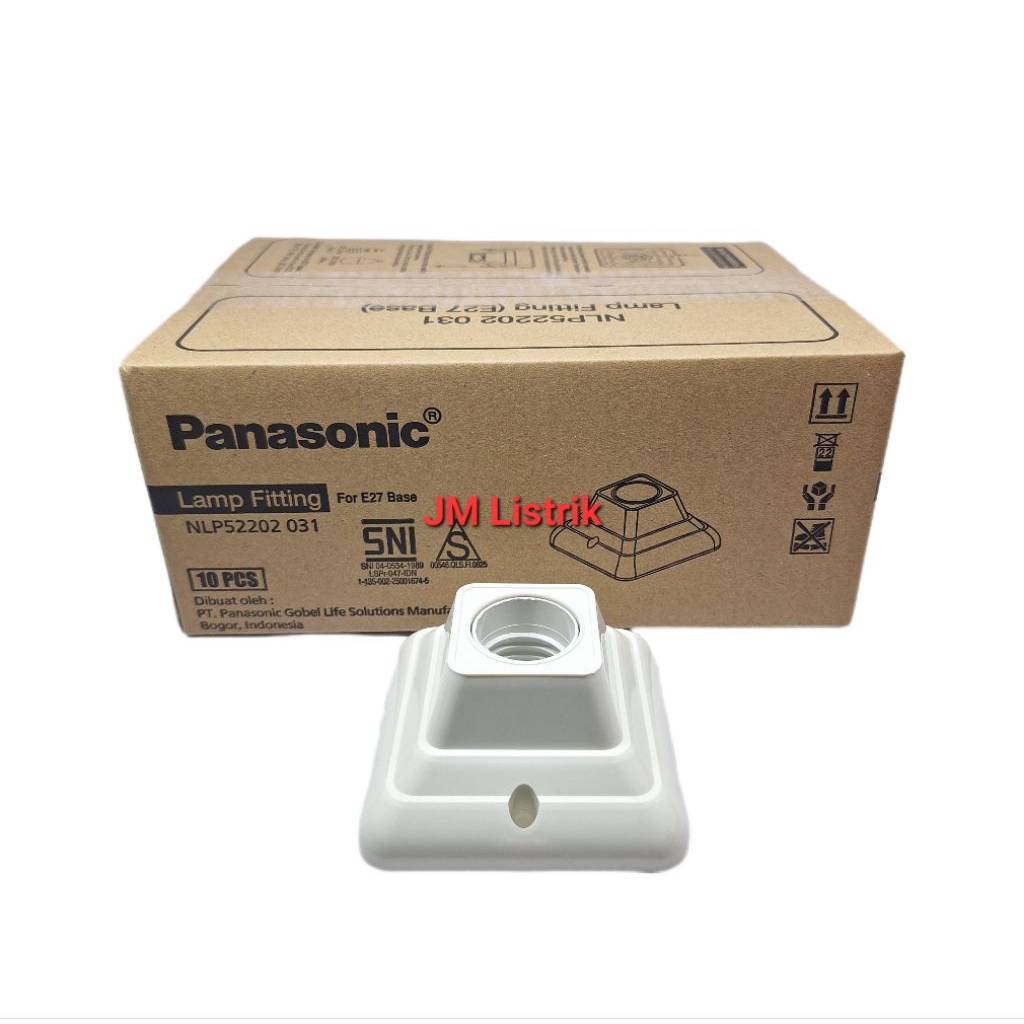 Fitting Lampu Plafon Persegi Panasonic Original