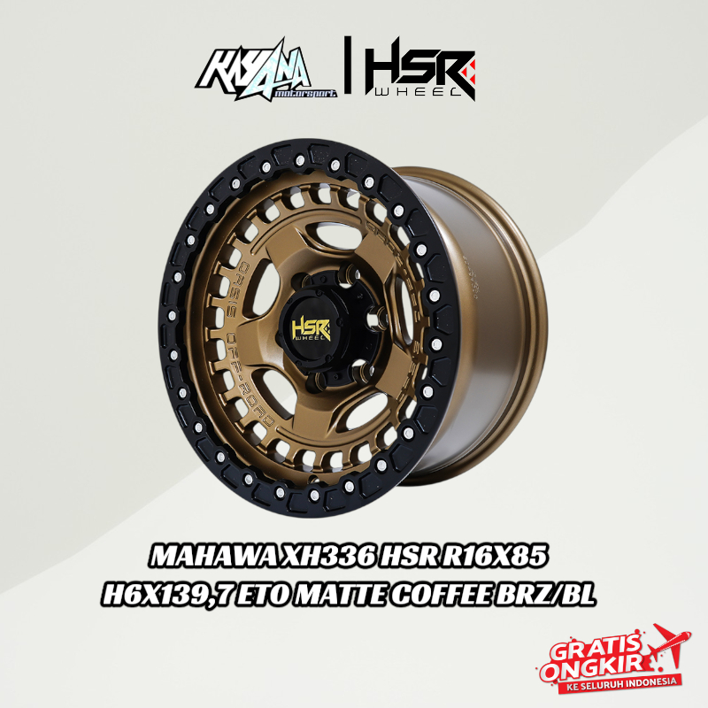 Velg mobil offroad ring 15 hsr mahawa hole 6x139,7 untuk hardtop blazer
