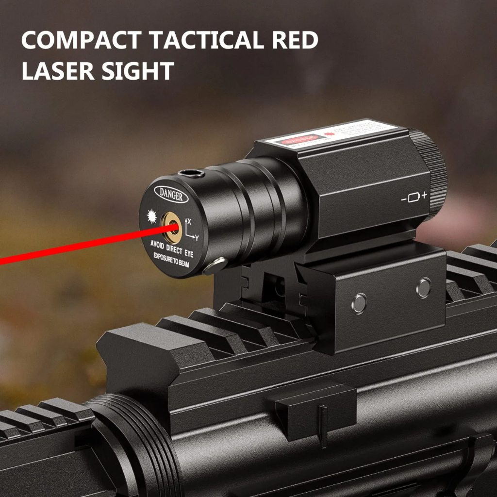 TaffLED HJ11 TaffLED Laser Merah Tacticcal Red Dot Laser Gun Mount 11/20mm