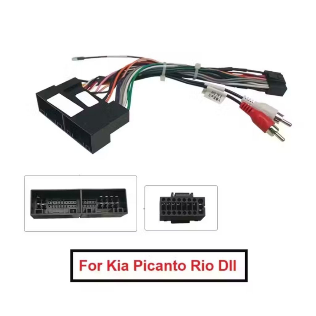 Kabel Soket Socket Head Unit Tape Double Din Android Universal Mobil KIA Picanto Rio Carens Sportage