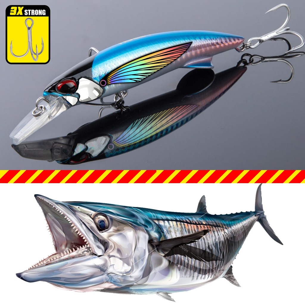 Umpan Pancing Minnow 40g Heavy Sinking Pin Tail Roughtrail Max Blazin Long Casting