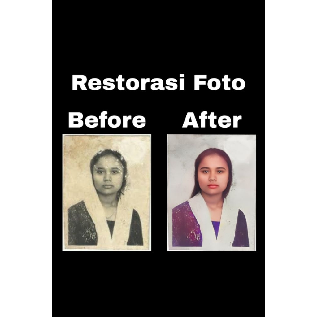 edit foto jadul rusak