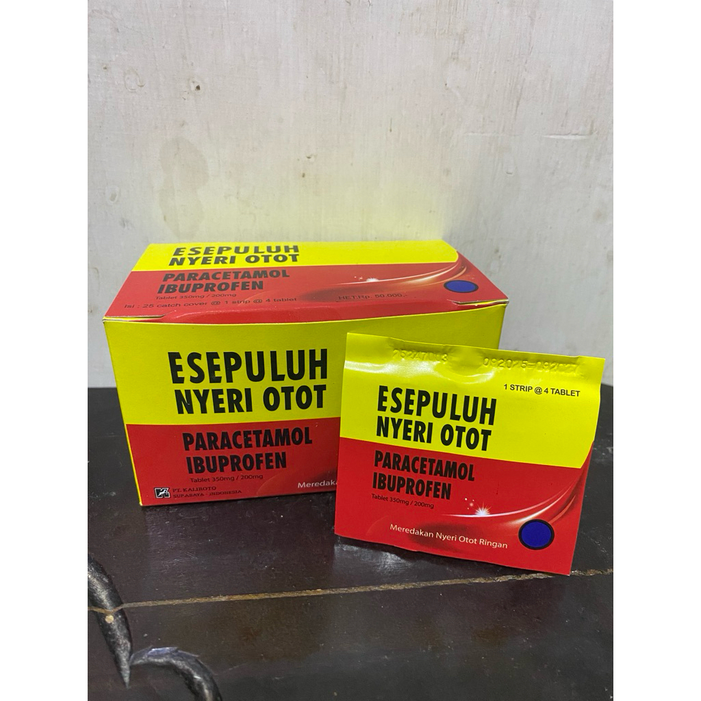 [1 BOX] Esepuluh nyeri otot / sakit kepala / sakit gigi / demam