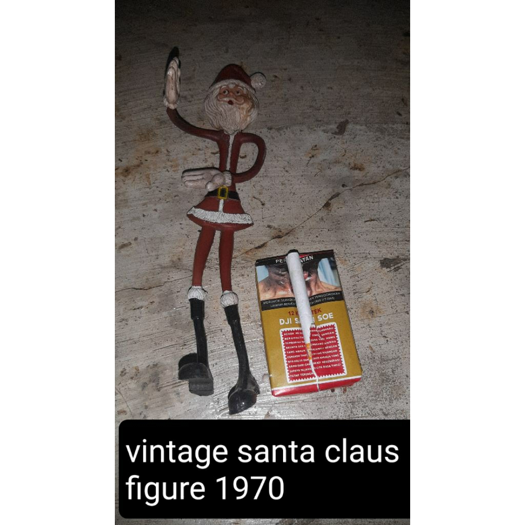 figure santa claus vintage 1970 bekas
