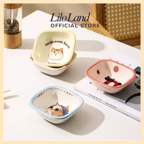 LILO_LAND - Piring Sambal / Mangkok Saus Sambal / Piring Mangkok Kecil Keramik L1022