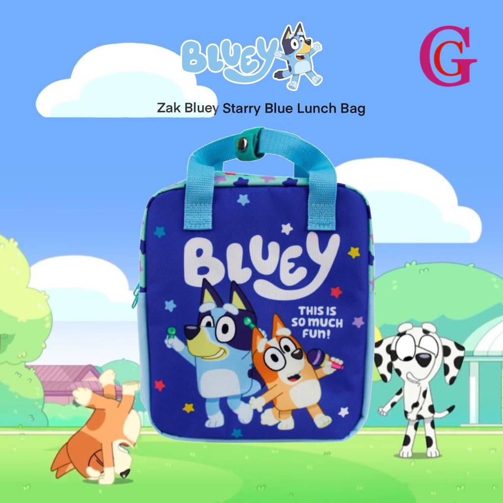 ZAK X BLUEY STARRY BLUE LUNCH BAG | TAS BEKAL ANAK BLUEY | TAS KOTAK MAKAN ANAK | TAS BEKAL MAKAN SI