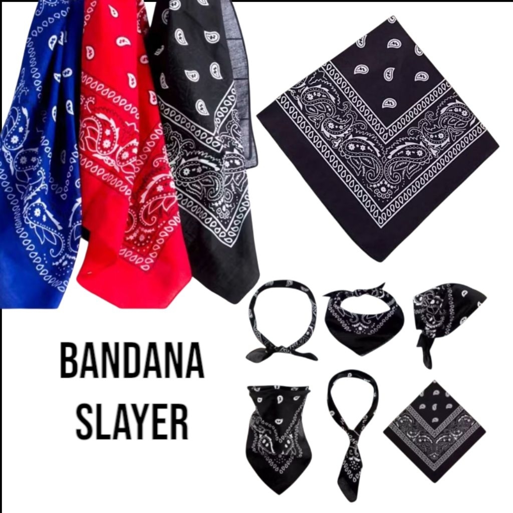 Bandana Slayer Ikat Kepala Slayer Multi Fungsi