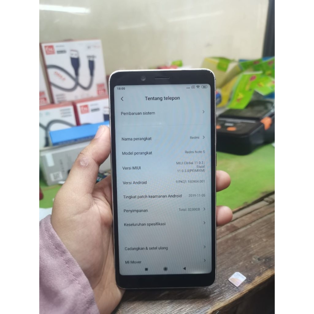 Redmi Note 5 Ram 3/32 (hp android hp second)