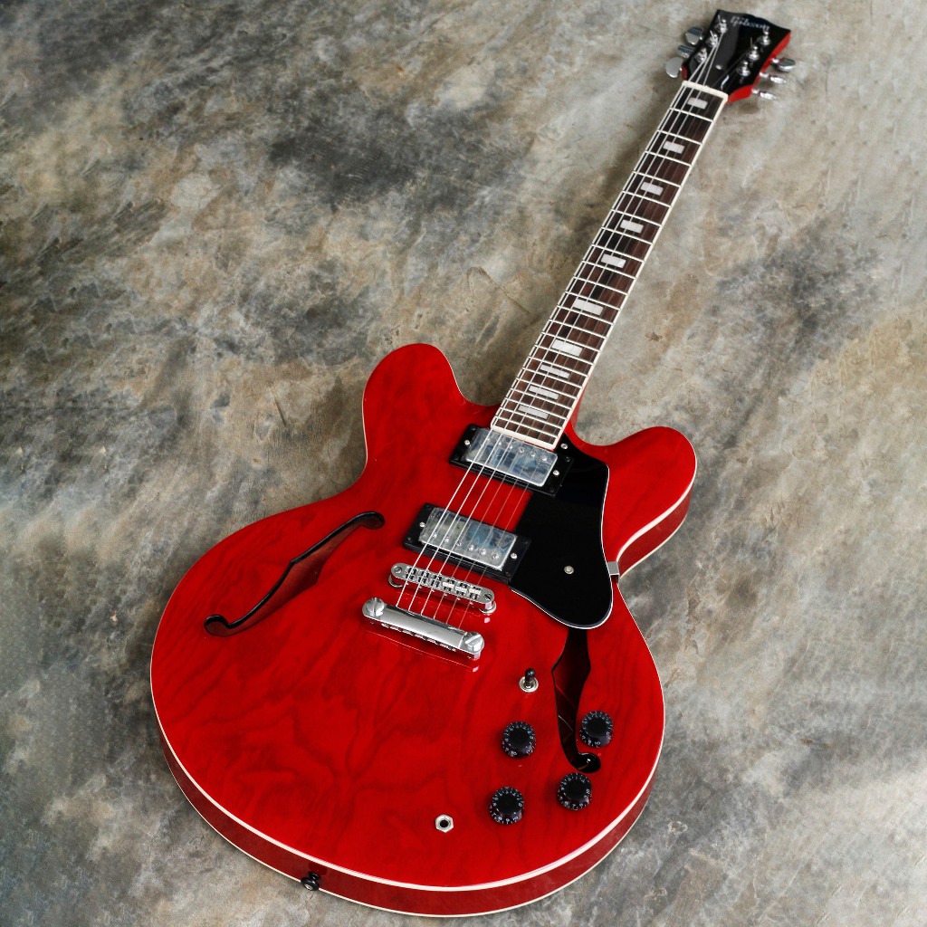 Gitar Elektrik Custom Gibson Semi Hollowbody ES335 Ash Top Red Wine