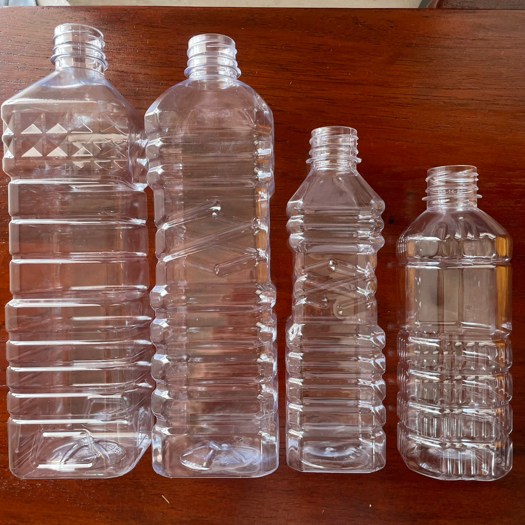 (1 PCS) Botol Plastik / Botol Minyak Goreng Kosong / Botol Baru PET Ukuran 1 liter dan 500 ml dengan