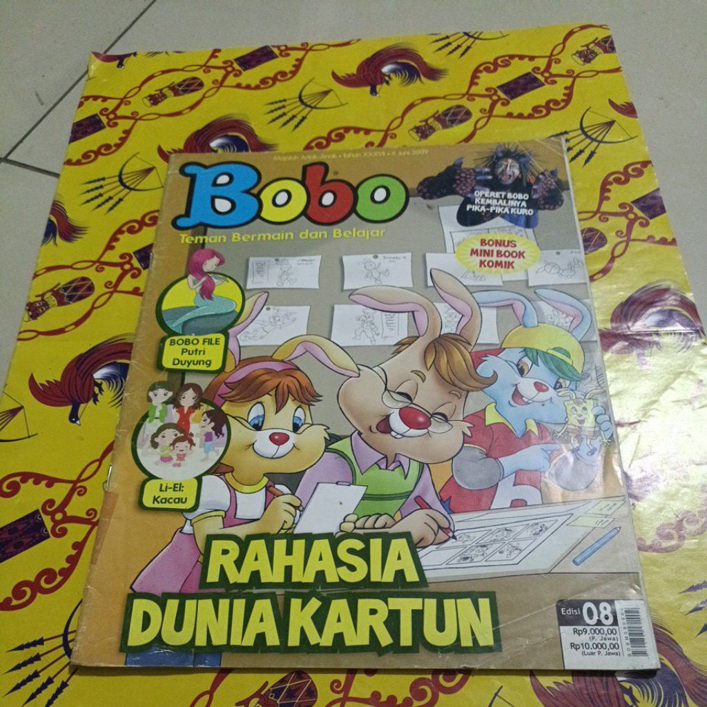 Majalah Bobo Tahun 2009 - Rahasia Dunia Kartun
