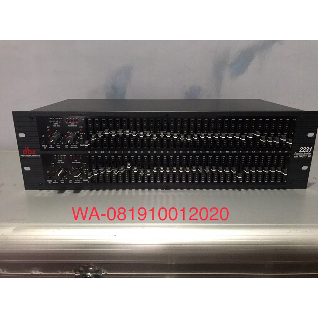 Equalizer limiter noise reduction dbx 2231 mulus