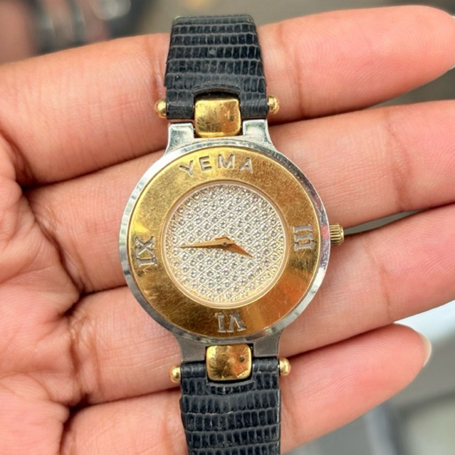 Yema Paris Luxury Vintage Quartz Watch Jam Tangan Mewah Elegan Wanita Perempuan Cewek Original