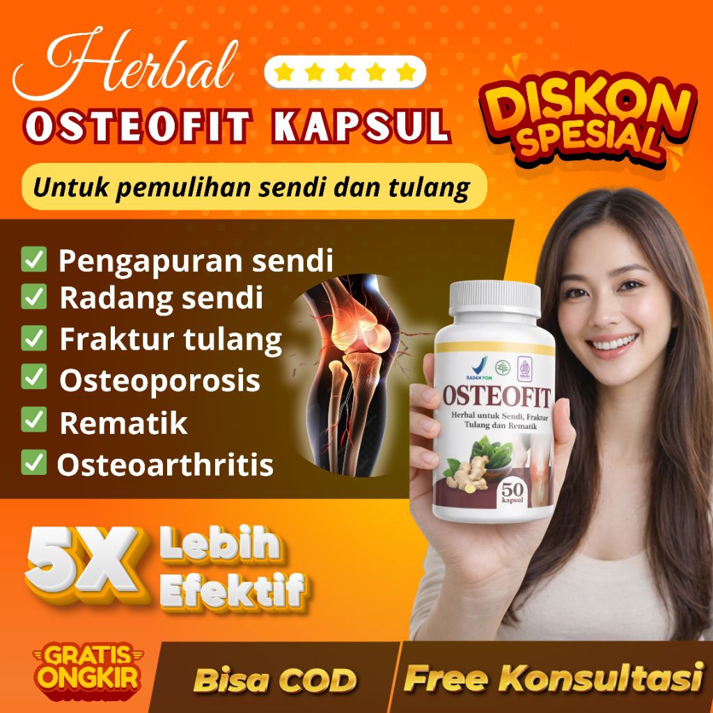 Osteofit Suplemen Tulang & Sendi – Obat Pengapuran Tulang & Nyeri Sendi Alami - nyeri lutut saat ber