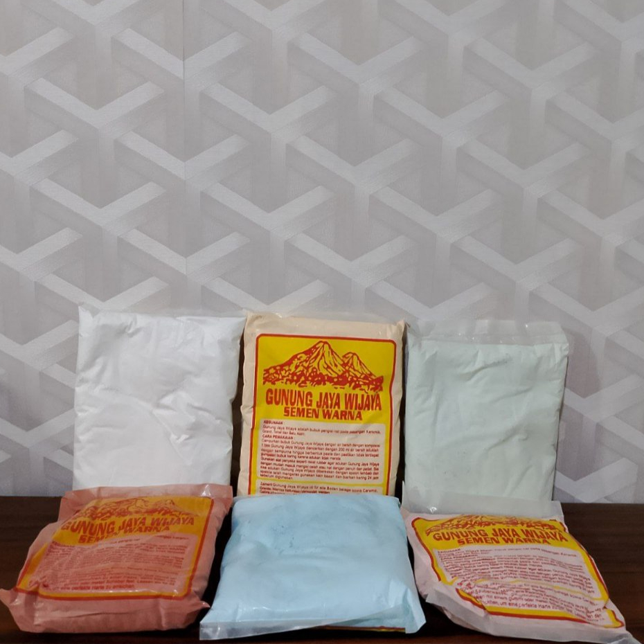 Semen Warna Putih Hijau Pink Biru Maroon Kuning Nat Ubin Keramik