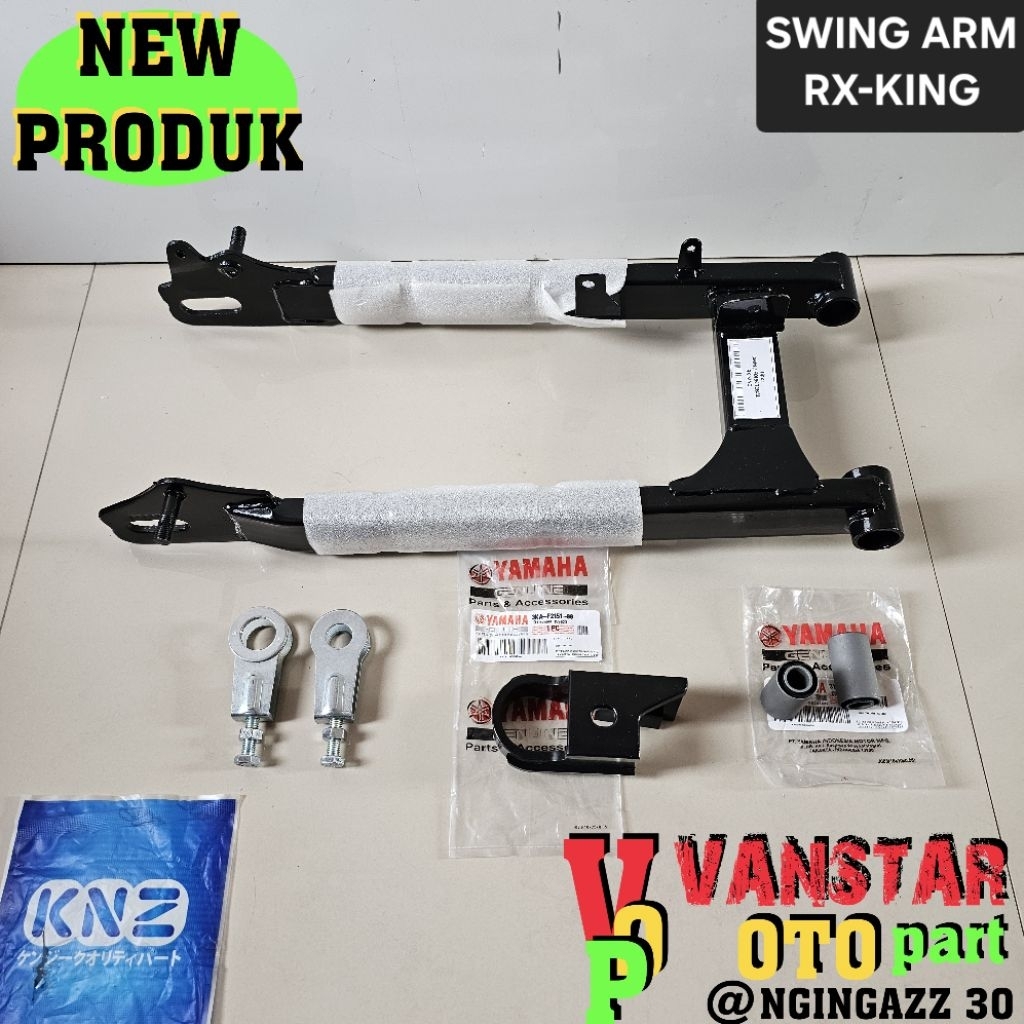 swing arm RX king fullset warna hitam model ori