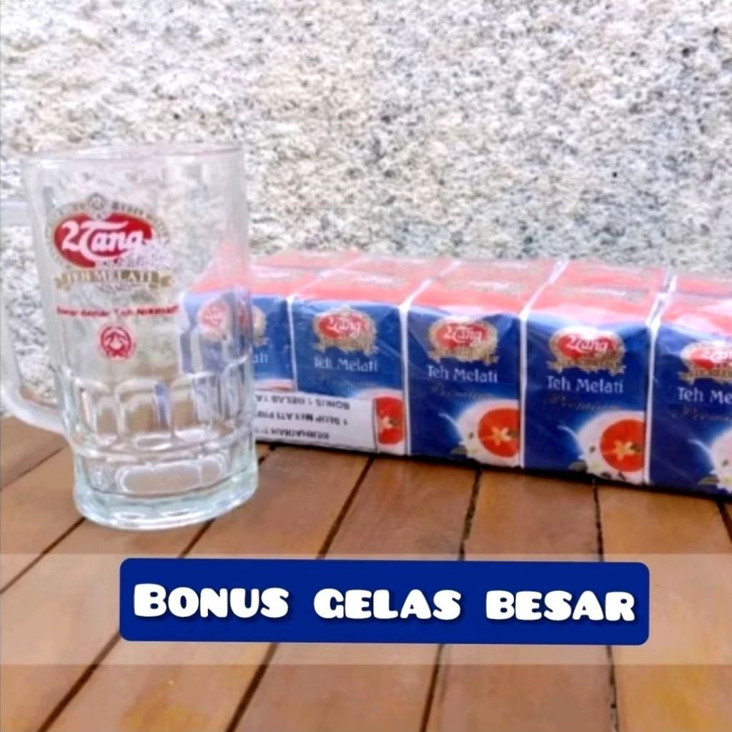 Teh 2tang solo premium isi 10 berat 40gram dapat gelas