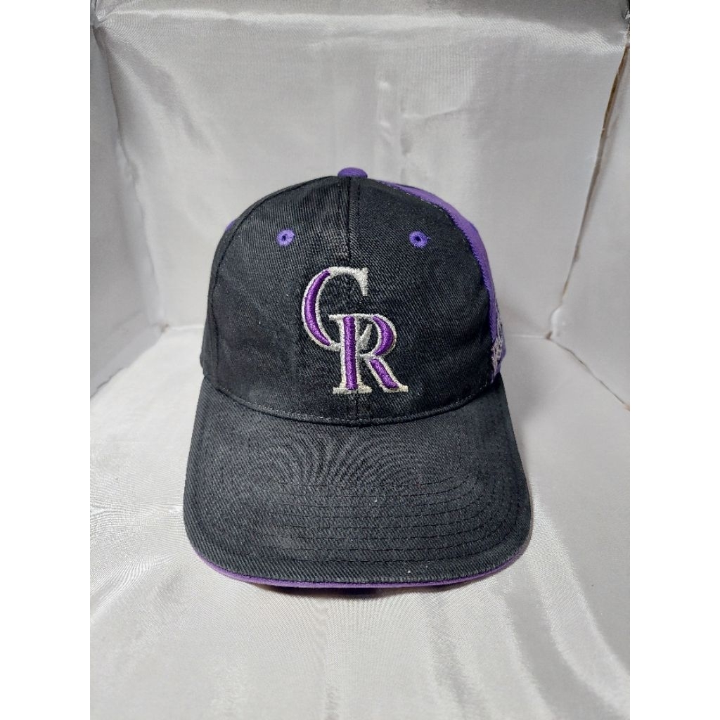 Topi MLB lawas vintage scnd ungu hitam