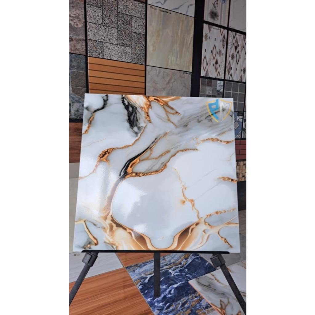 KERAMIK LANTAI 50X50 CONCORD MOTIF GOLD