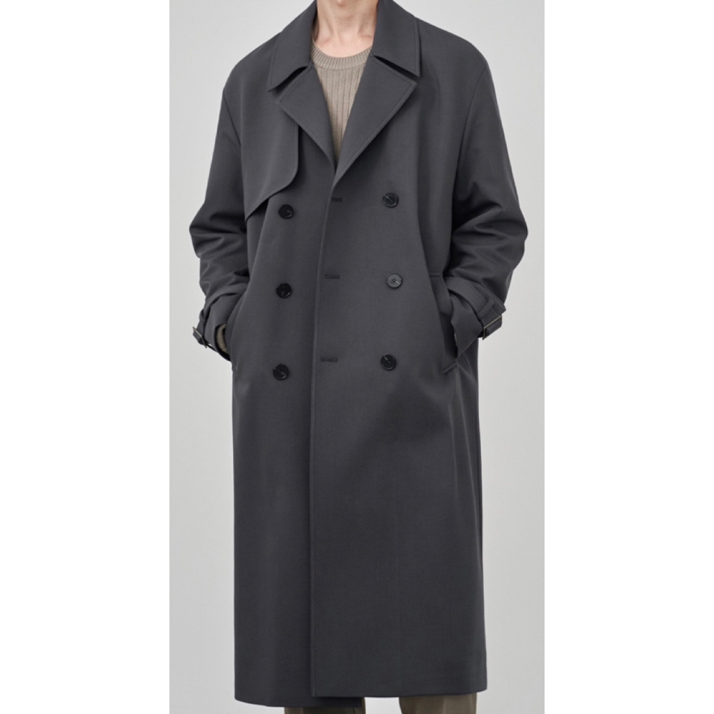 Coat Branded SPAO (Baru (Dark Grey), Tag lengkap) / Coat Branded / Coat Spao