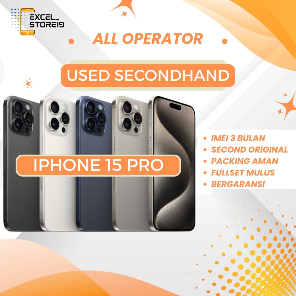 Iphone 15 Pro 128Gb/ 256Gb / 512Gb / 1TB Second Fullset