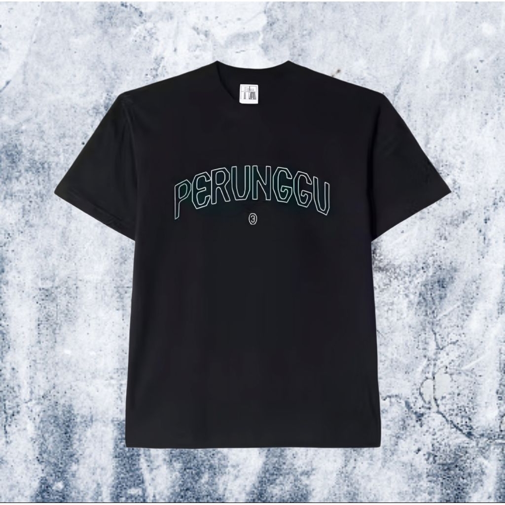 Perunggu - "Logotype Perunggu" - Black - XL