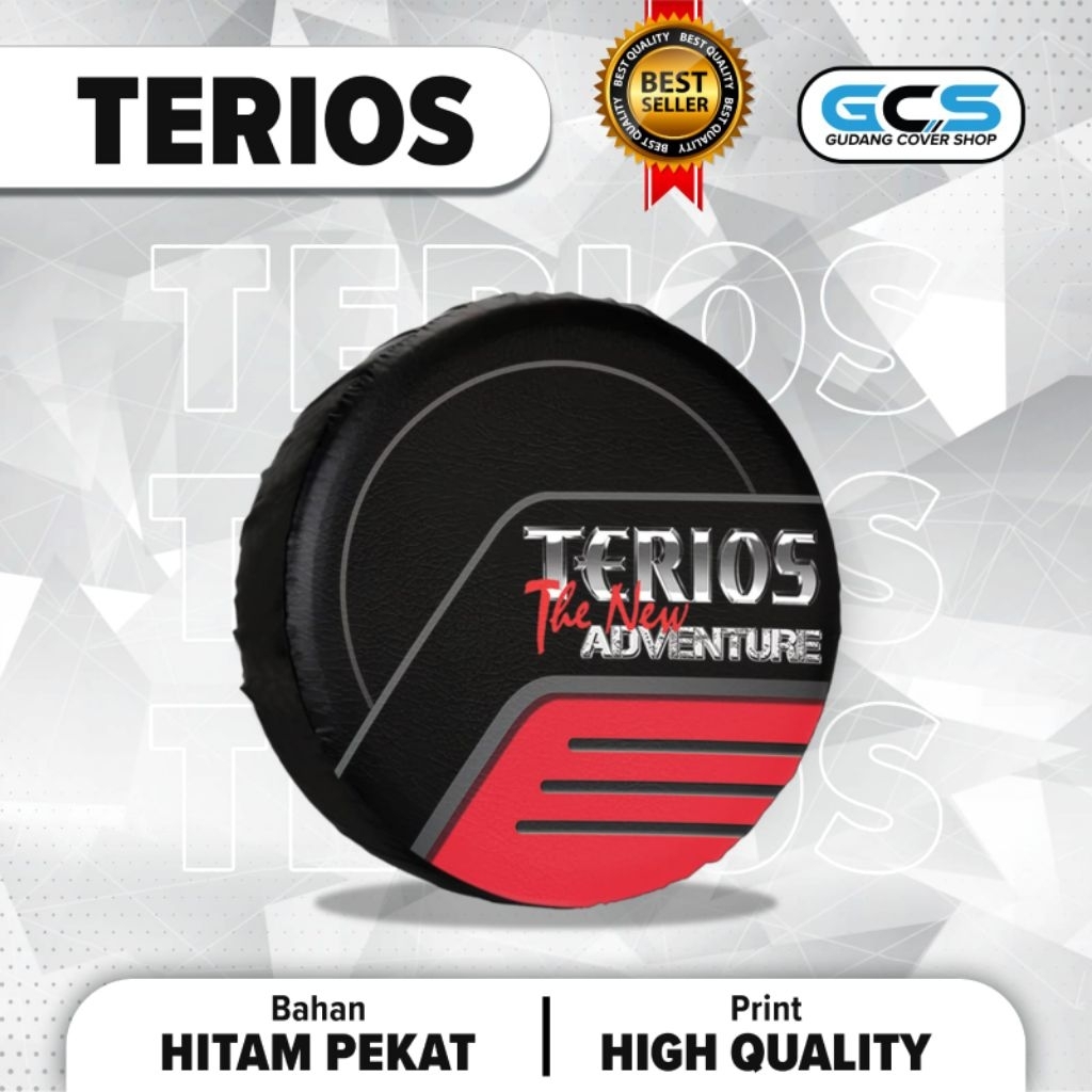 Cover Ban Mobil Terios Original - Sarung Ban Serep Rush Terios - Bahan Kulit Sintetis Tebal