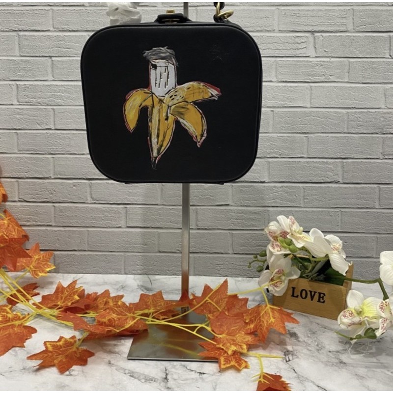 Tas Selempang Wanita  6898 Jean-Michel Basquiat Square Bag