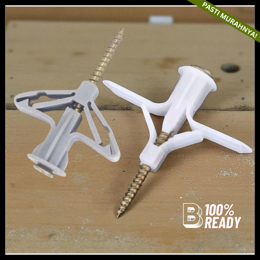 Sekrup Fisher Tembok 50 PCS / 50 set Paku Gipsum / Sekrup Gypsum / Gypsum Fiser