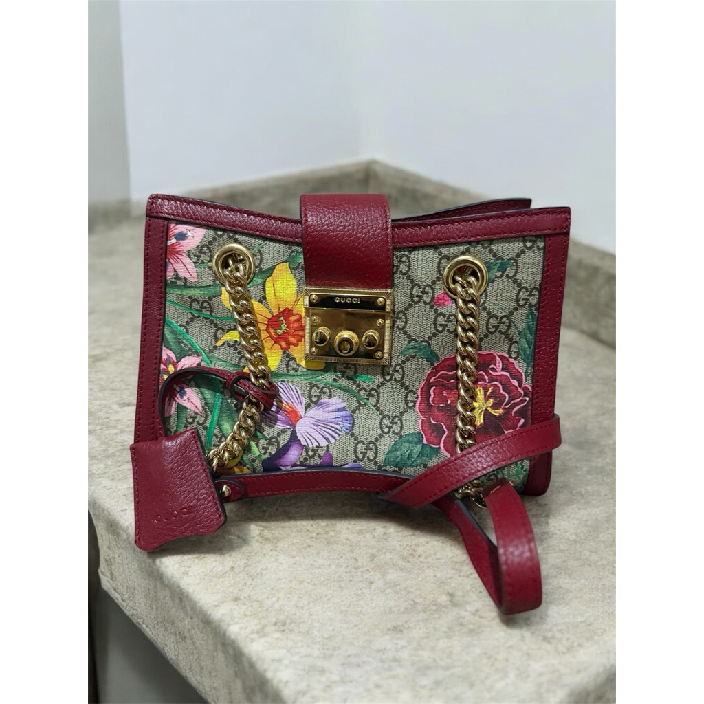 gucci floral red