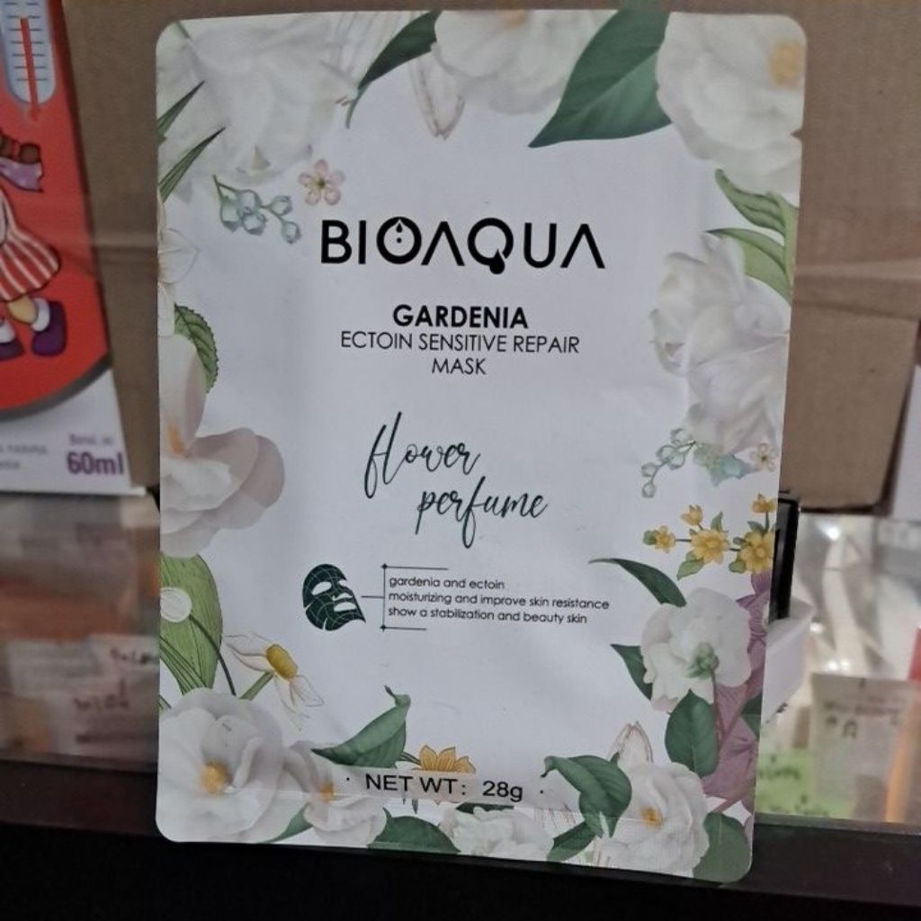 Masker Wajah BIOAQUA Sheet Mask 28g - Melembapkan, Mencerahkan, dan Anti Jerawat
