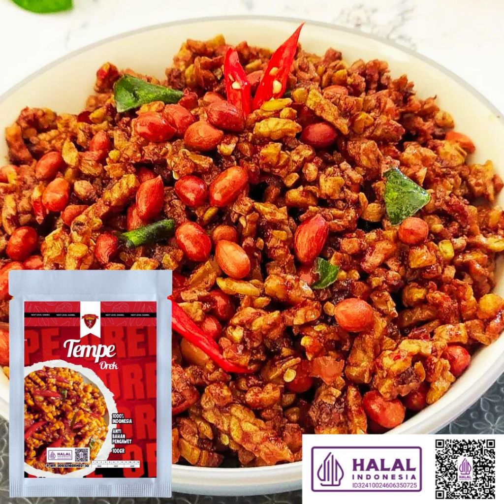100gr Orek Tempe Kriukkk/ Kering Tempe/ Tempe Orek/ Tempe Orek Renyah/ Orek Tempe Gurih Renyah/ Peda