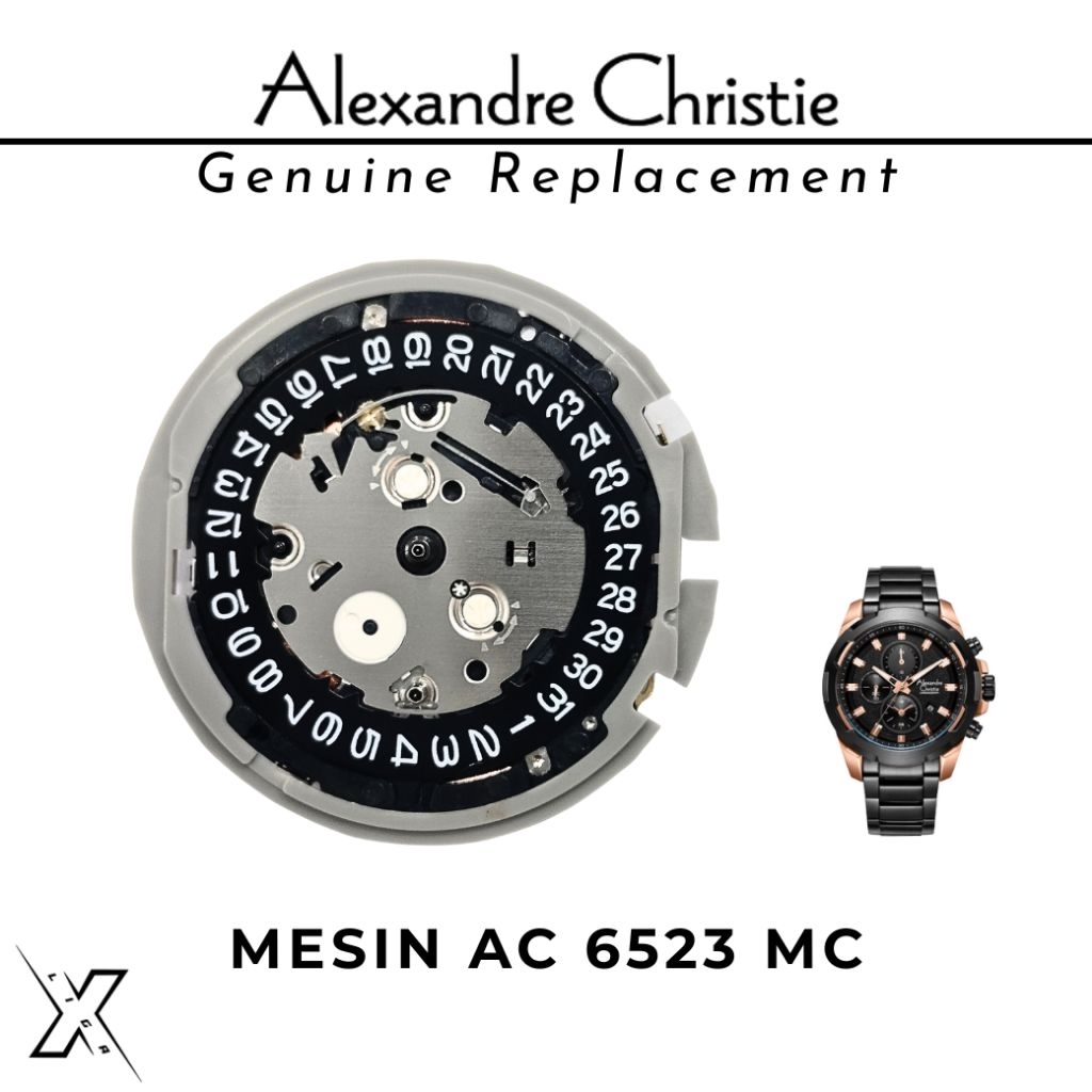 Mesin Original Alexandre Christie AC 6523 MC Genuine Replacement