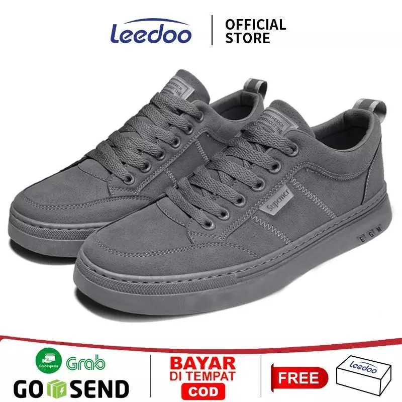 Leedoo Footwear - Sepatu Sneakers Karet Pria Sepatu Formal Pria Kuliah Kerja Casual Fashion Pria