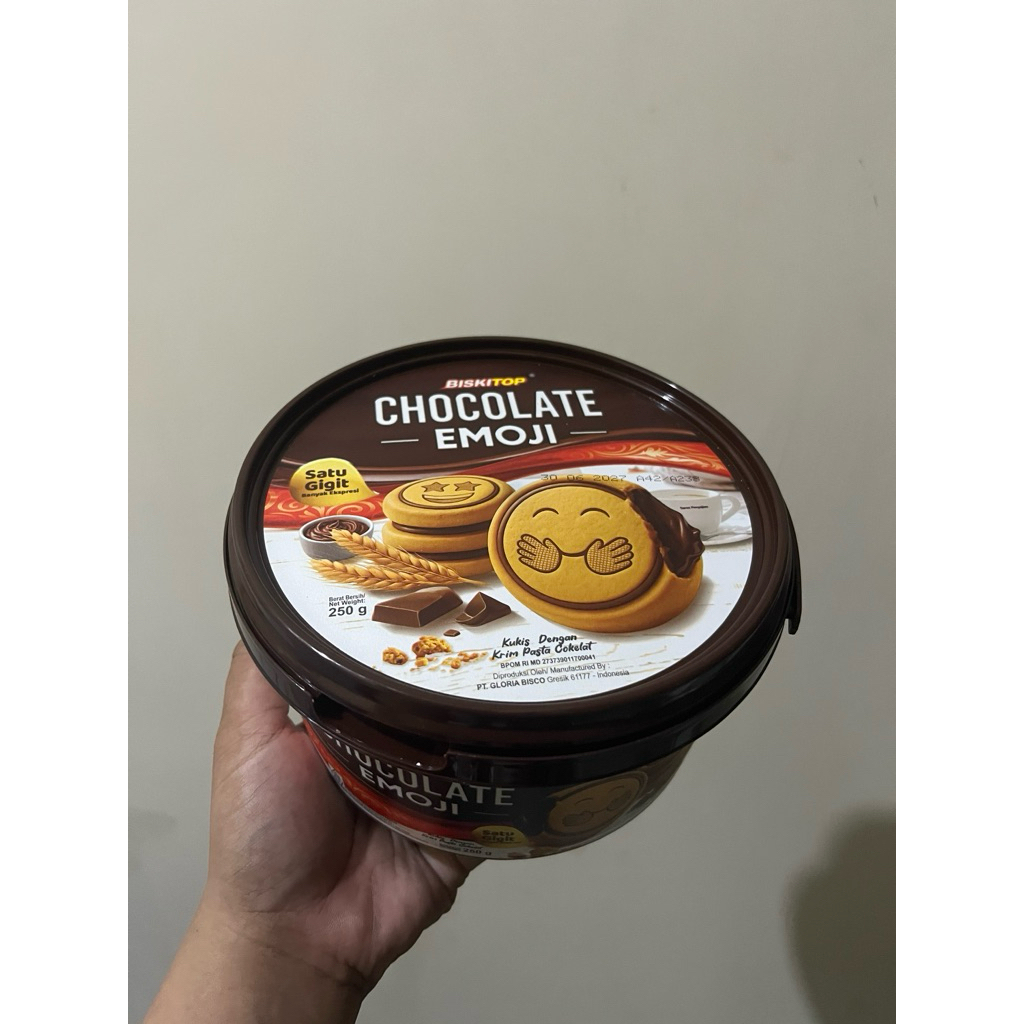 BISKITOP BISKUIT CHOCOLATE EMOJI