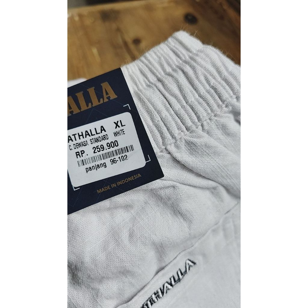 CELANA SIRWAL PREMIUM DEWASA - STANDART "by ATHALLA" PUTIH DRILL