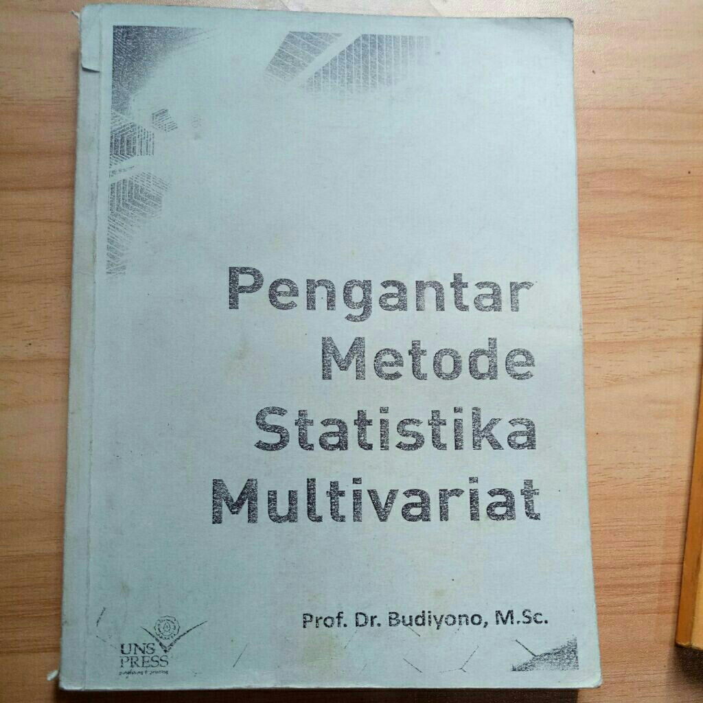 Buku Hibah Pengantar Metode Statistika Multivariat Prof Budiyono